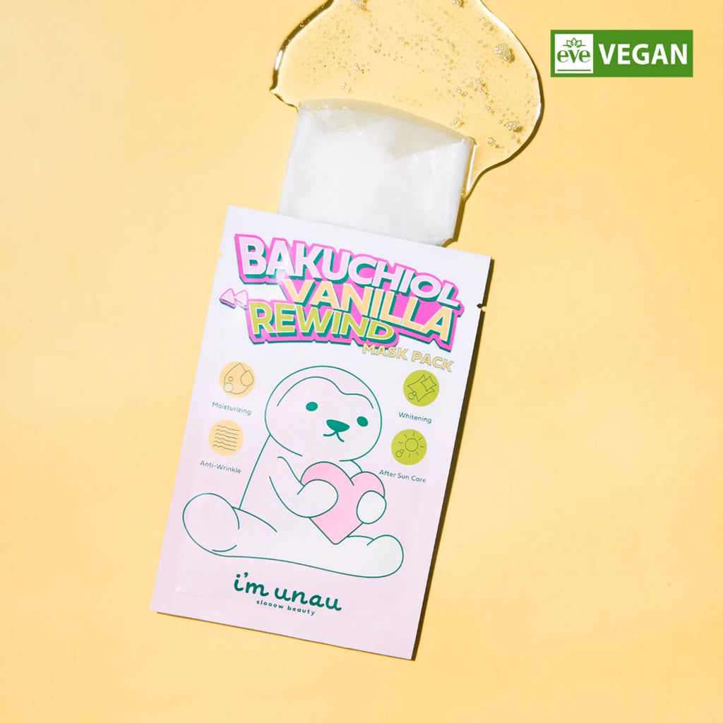 i'm unau BAKUCHIOL VANILLA REWIND MASK PACK 27ml * 5ea