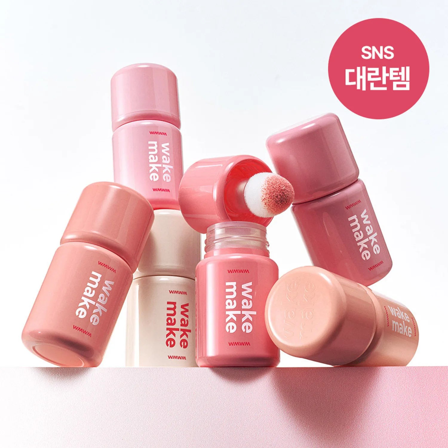 WAKEMAKE Shaking Blur Cheek (7 Colors)