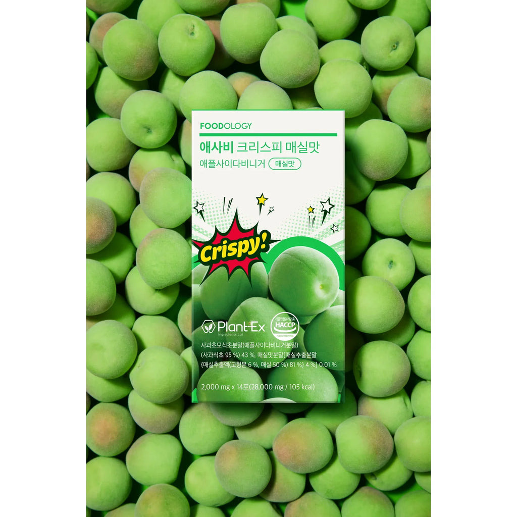FOODOLOGY Apple Cider Vinegar Crispy #Green Plum 14 Sticks