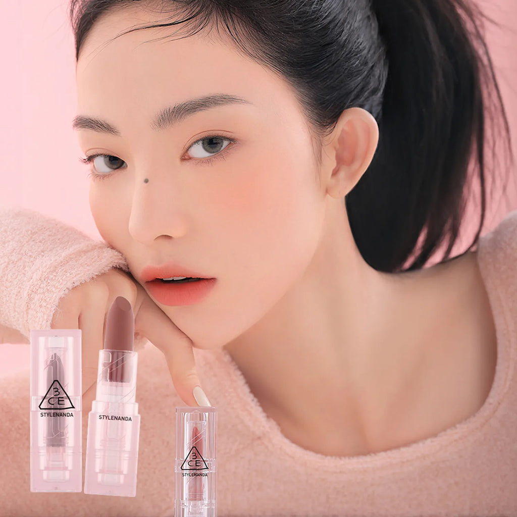 3CE Soft Matte Lipstick (12 Colors)