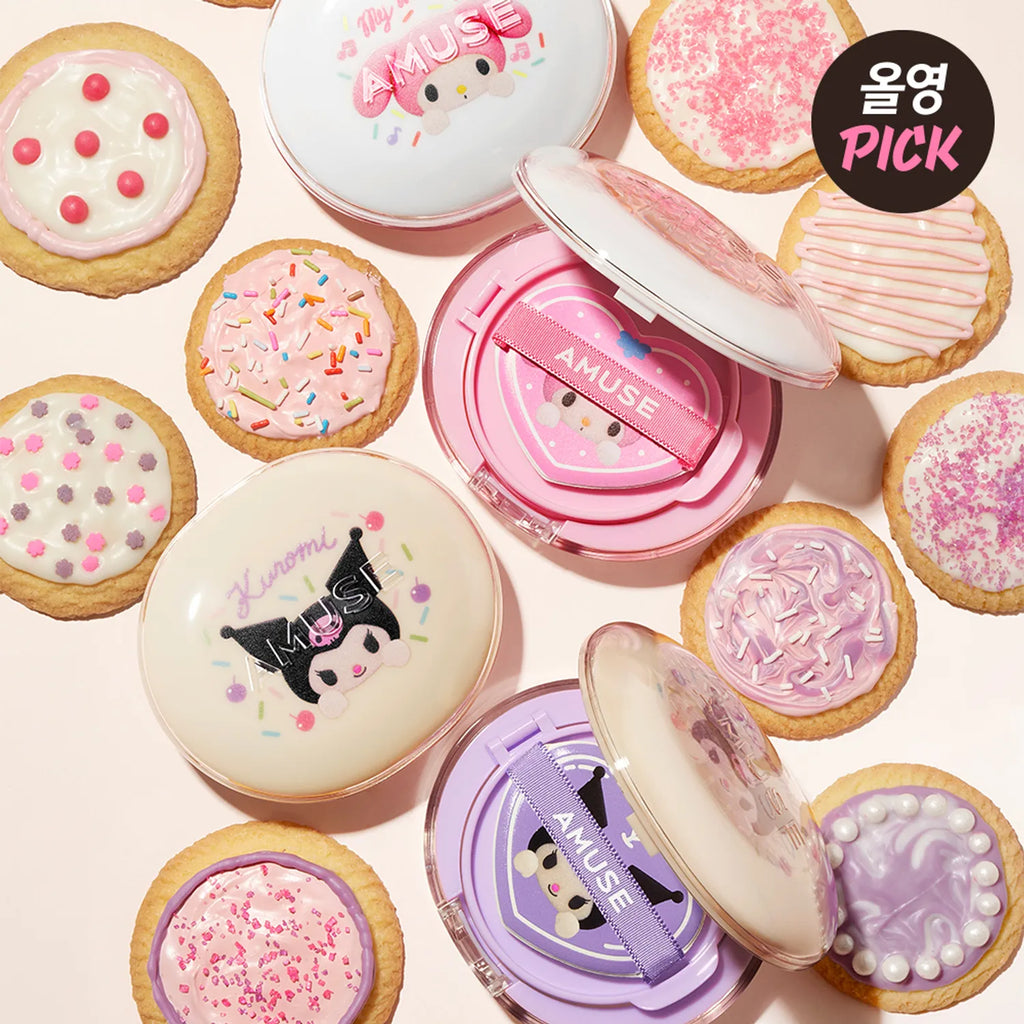 [MY MELODY EDITION] AMUSE Ceramic Skin Perfector Cushion (+Refill, Stickers)