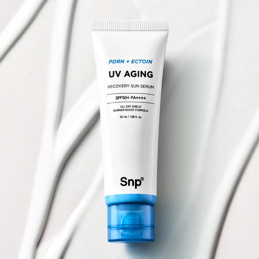 SNP PDRN + ECTOIN UV Aging Recovery Sun Serum 50ml Set (+20ml)