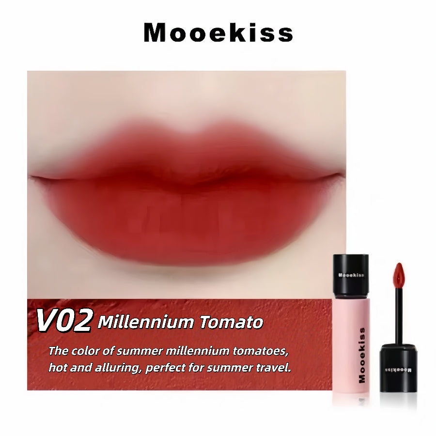 MUKESI Velvet Matte Lip Mud V02 Millennium Tomato