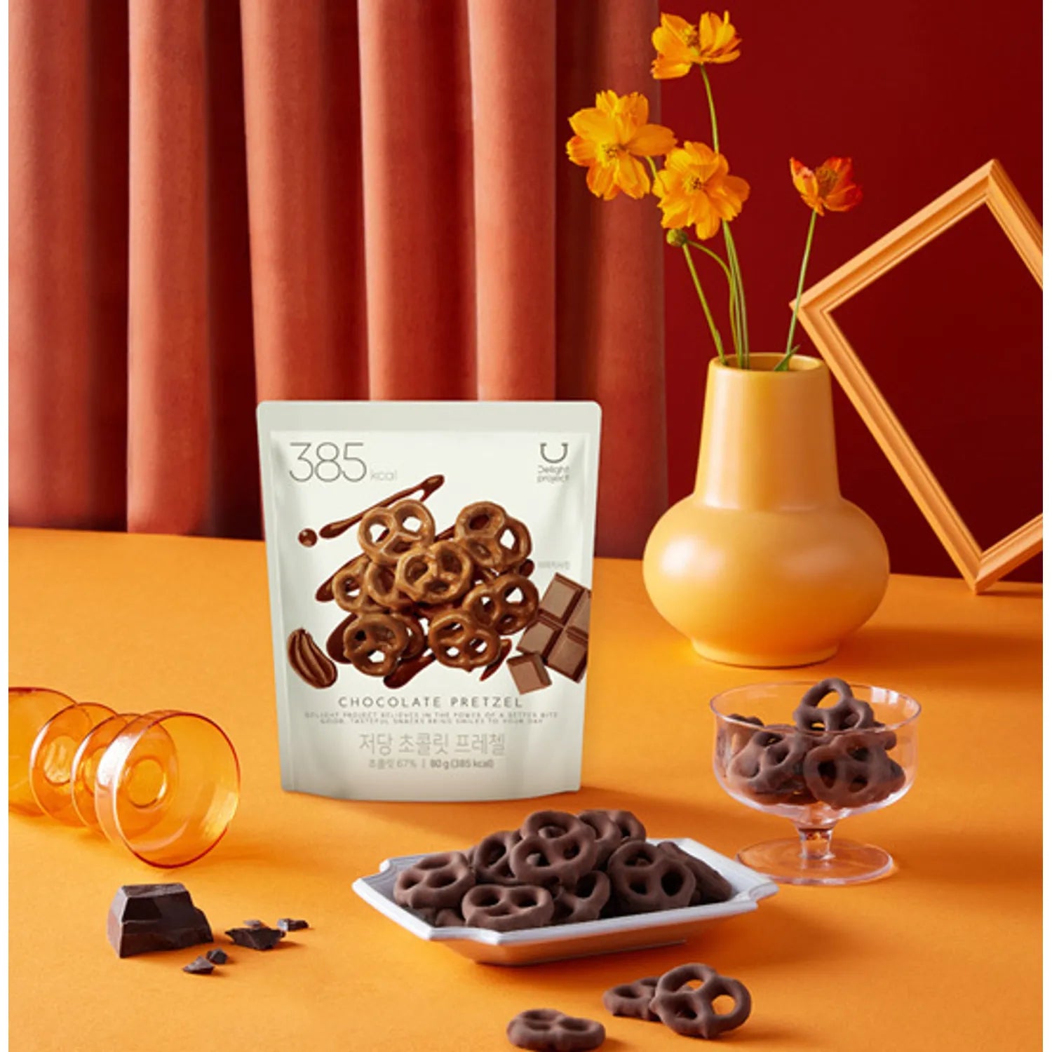 DELIGHT PROJECT Low-Sugar Chocolate Pretzel 80g