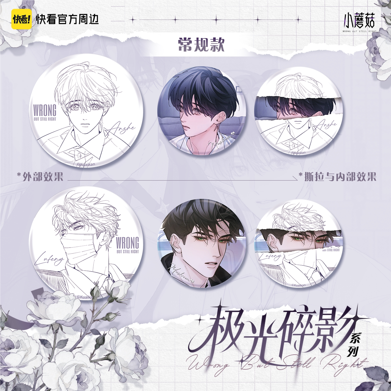 Little Mushroom | Ji Guang Sui Ying Series Badge Blind Box