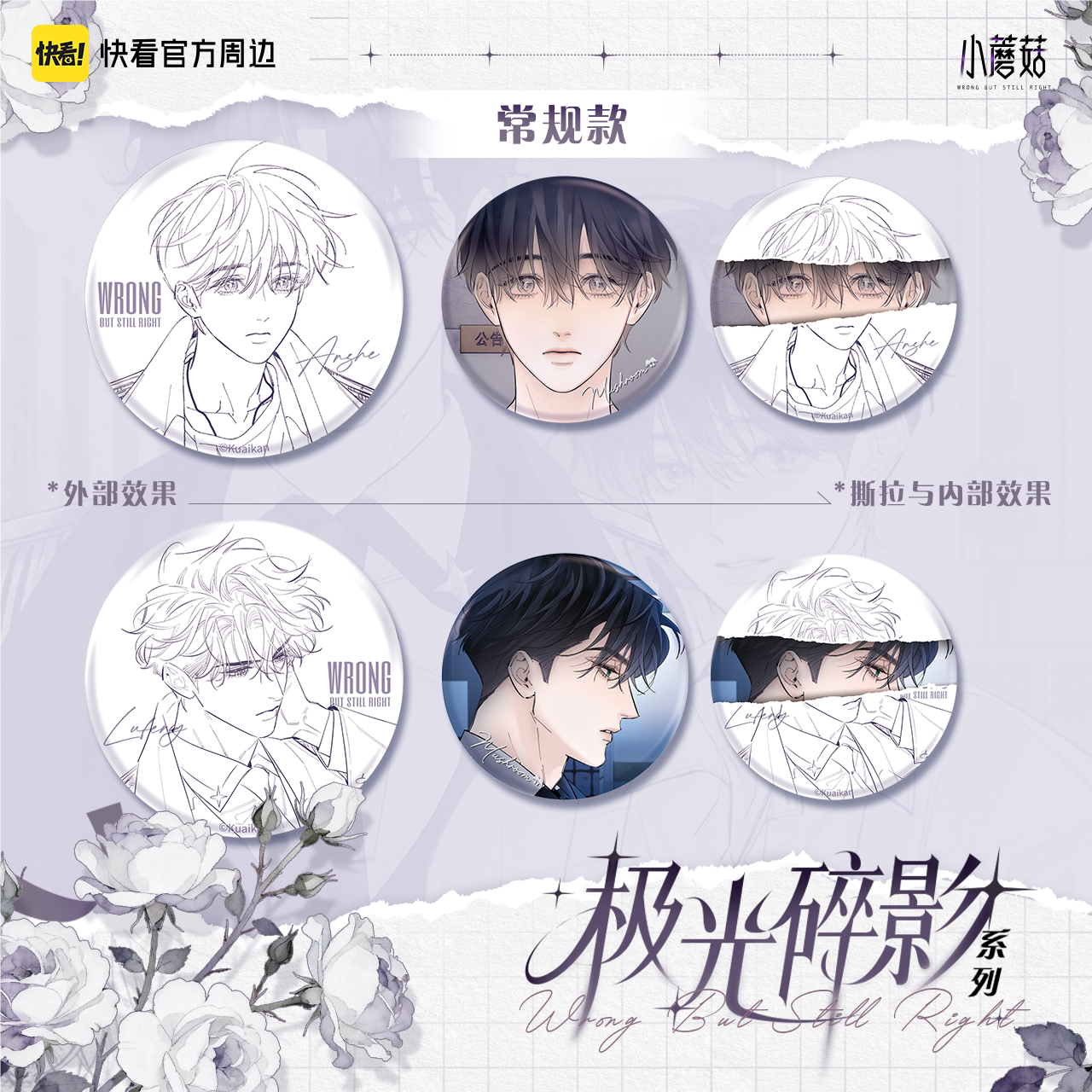 Little Mushroom | Ji Guang Sui Ying Series Badge Blind Box