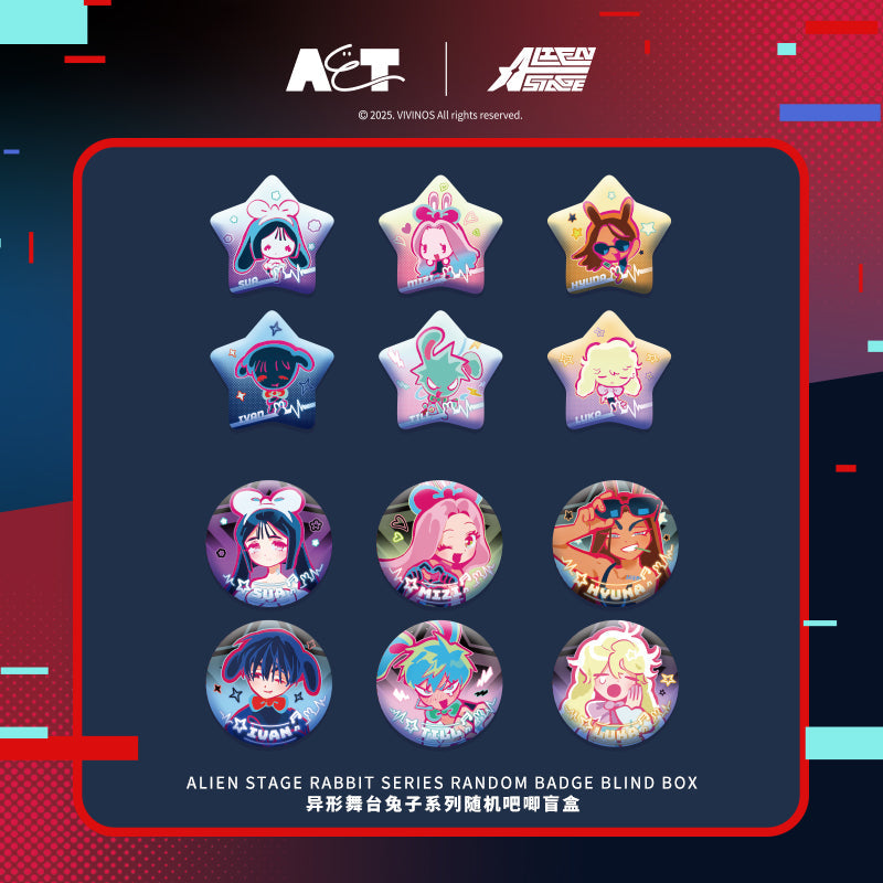 ALIEN STAGE | Rabbit Series Badge Set