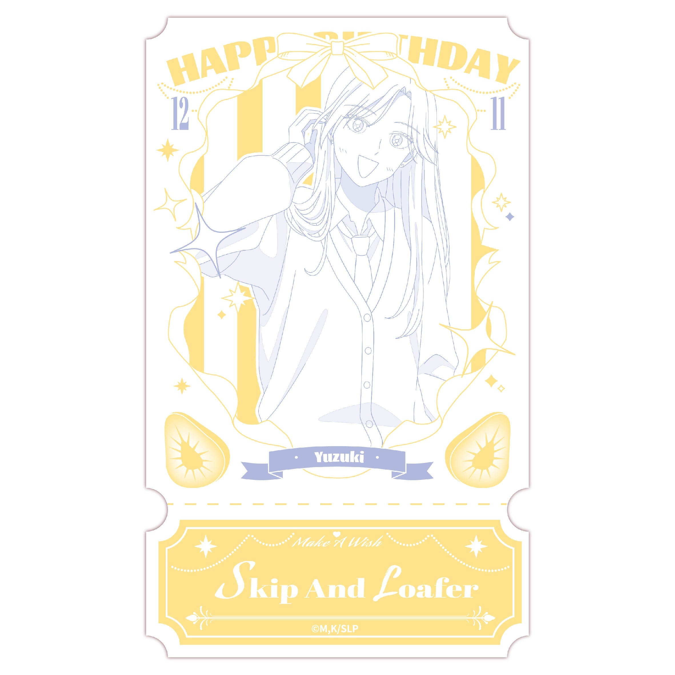 Skip and Loafer | Birthday Series Holographic Ticket & Shikishi Board & Charm Set