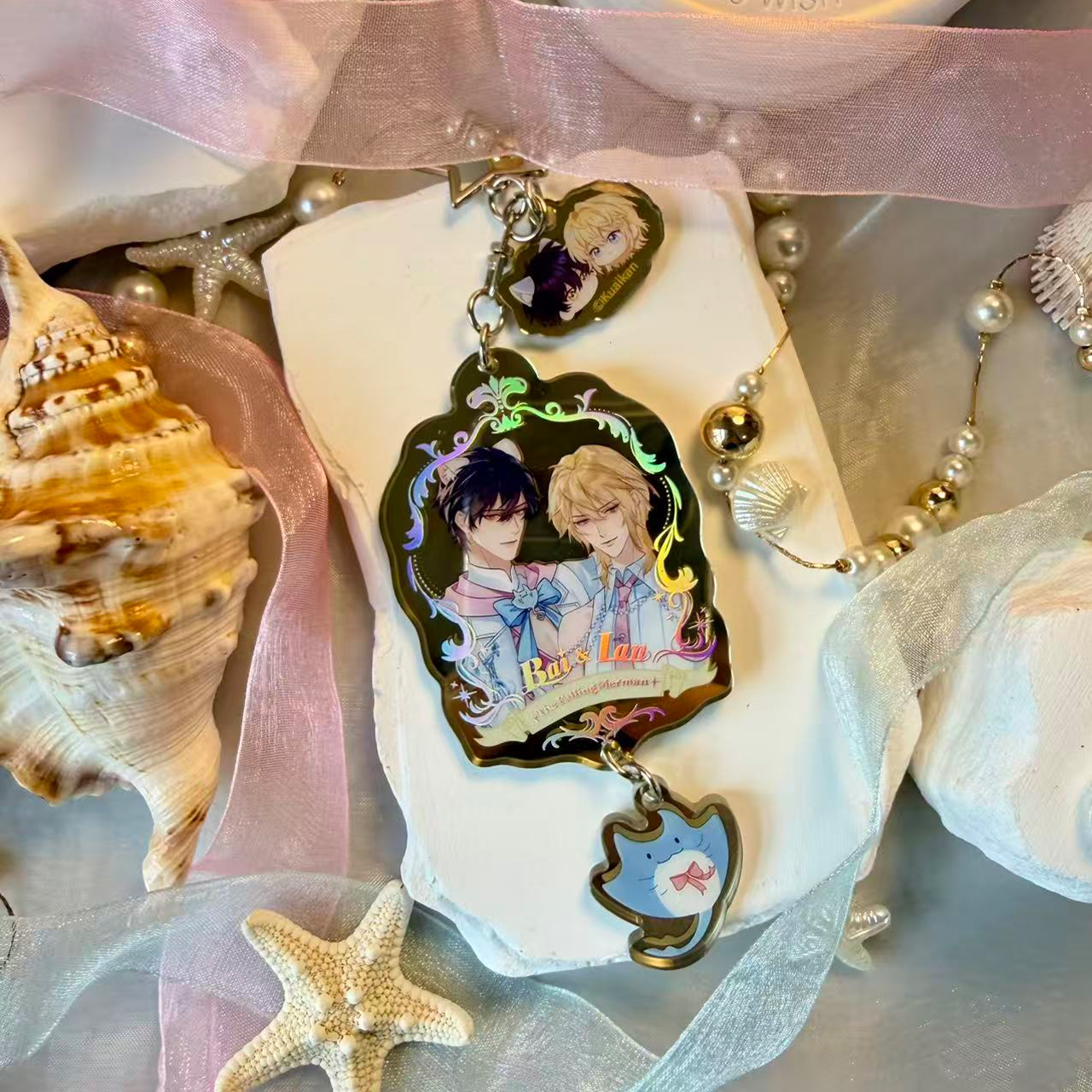 The Falling Merman | Yu Miao Qing Bi Yan Series Charm & Holographic Ticket Blind Box