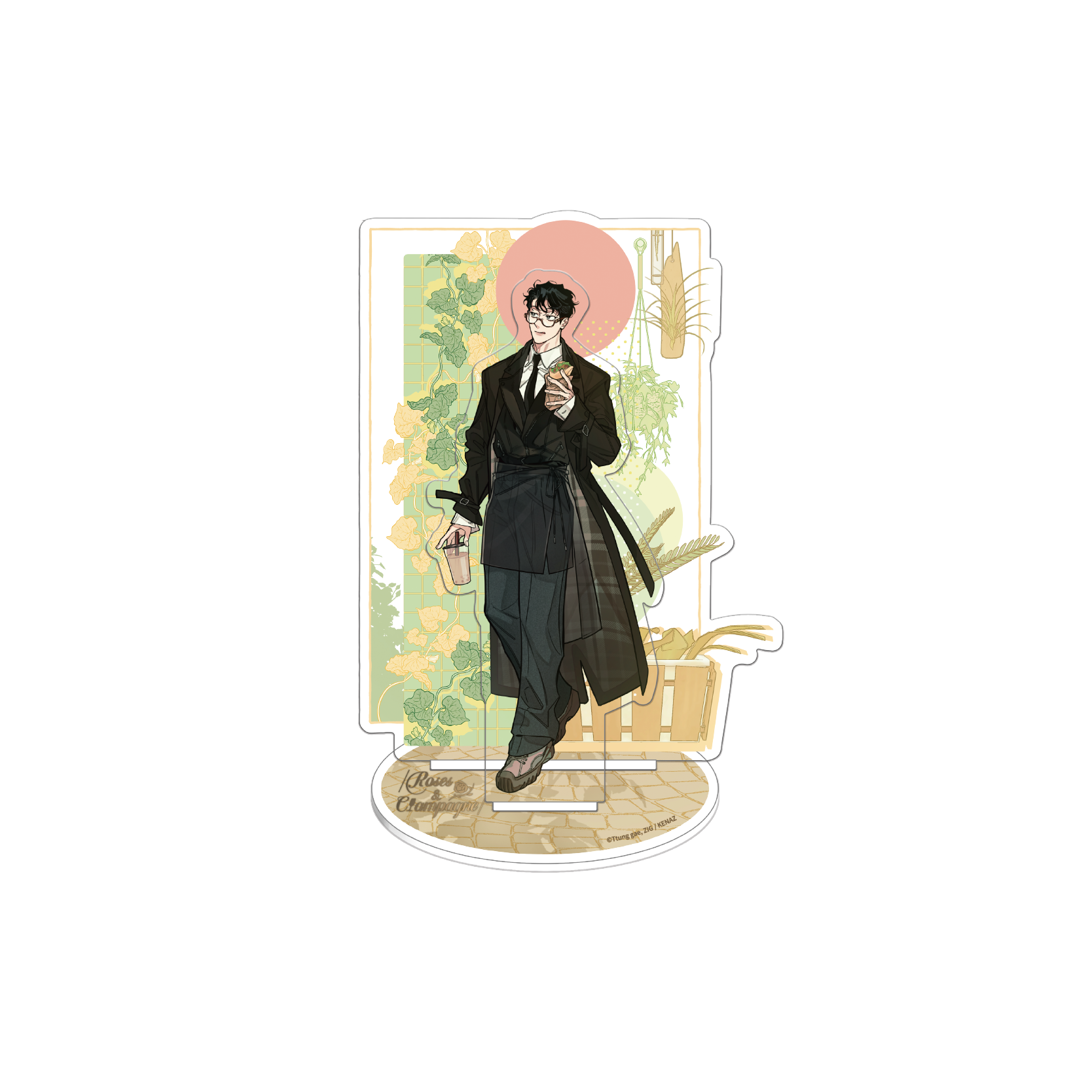 Roses And Champagne | Shikishi Board & Badge & Acrylic Stand Figure & Fridge Magnet