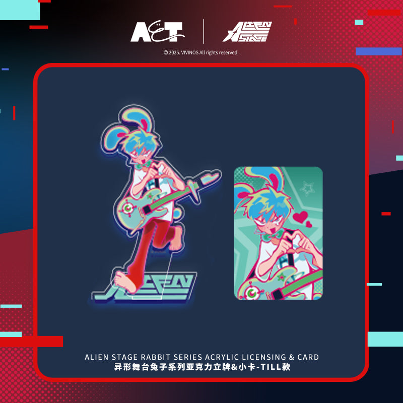 ALIEN STAGE | Rabbit Series Acrylic Stand Figure & Art Card Set