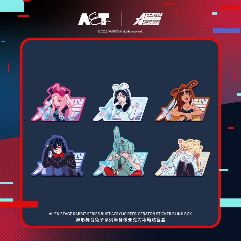 ALIEN STAGE | Rabbit Series Holographic Ticket & Fridge Magnet Blind Box