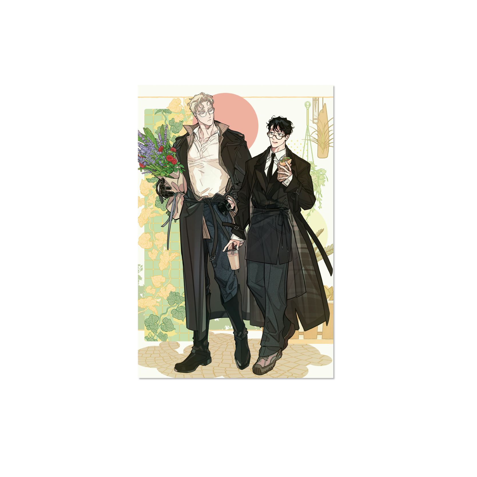 Roses And Champagne | Shikishi Board & Badge & Acrylic Stand Figure & Fridge Magnet