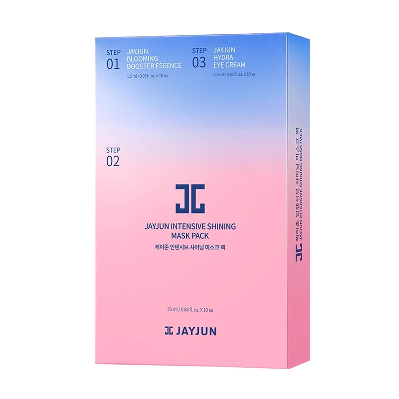 jayjun捷俊水光焕亮三部曲面膜深层补水抗皱面膜韩国10片