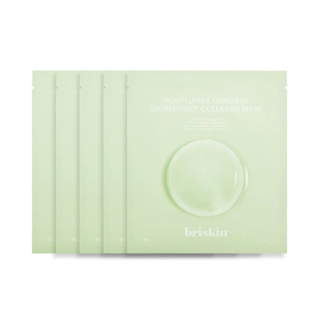 briskin Houttuynia Cordata Exopeptide Collagen Mask Sheet 5P