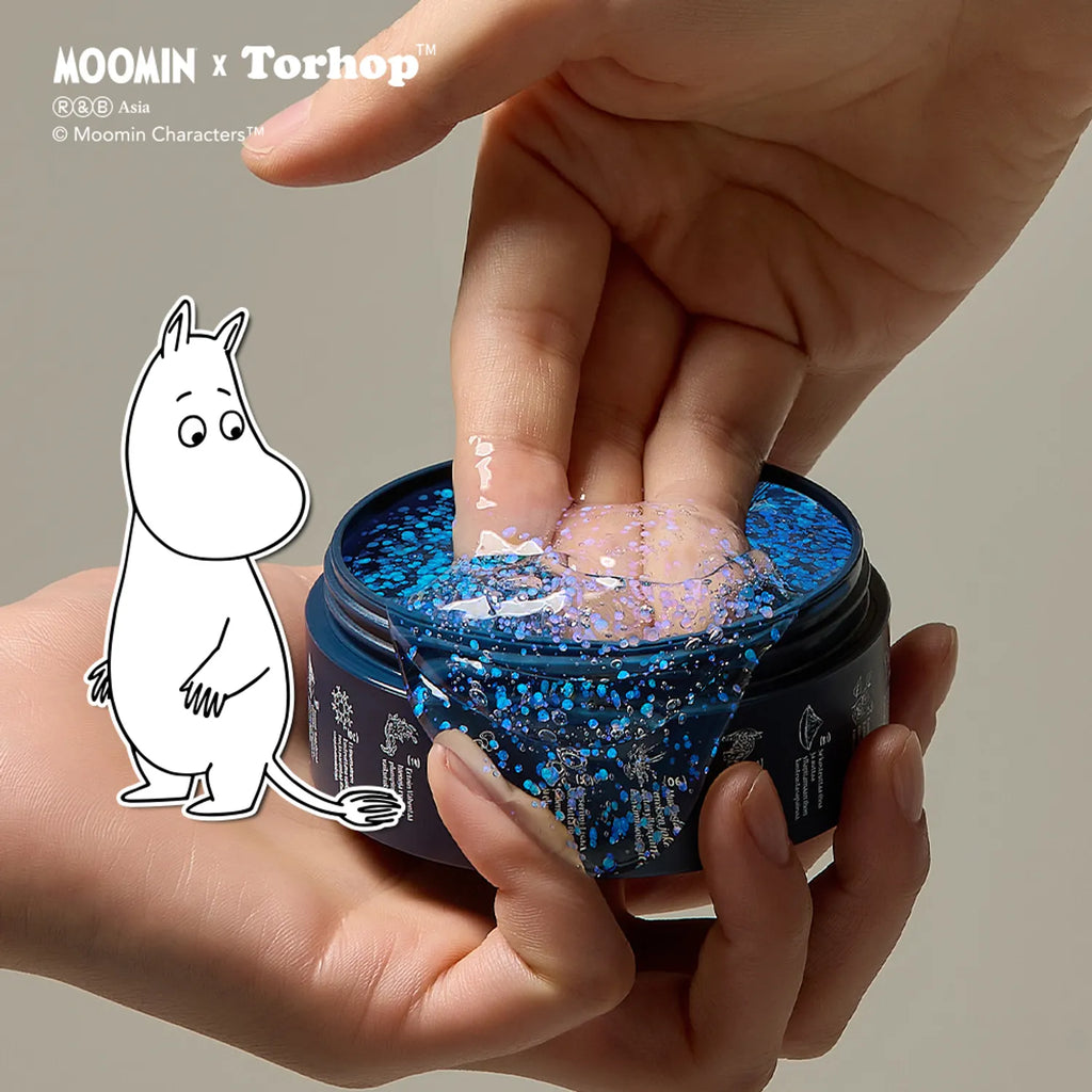 [MOOMIN EDITION] Torhop Finlande Aurora Night Glow Mask 60g Set (+Moomin Hair Grip Sheet 2P)