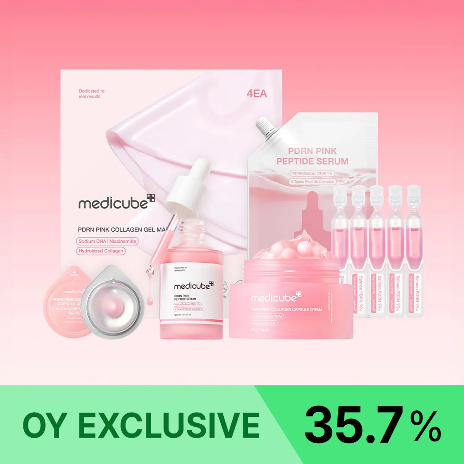 medicube PDRN Pink Collagen Glow Set
