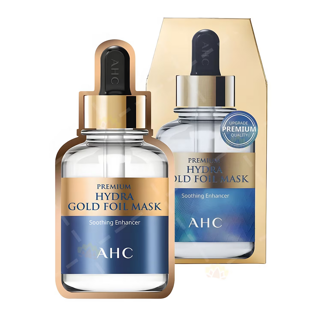 AHC黄金蒸汽面膜玻尿酸补水保湿金箔锡纸烟酰胺护肤贴片5片*1