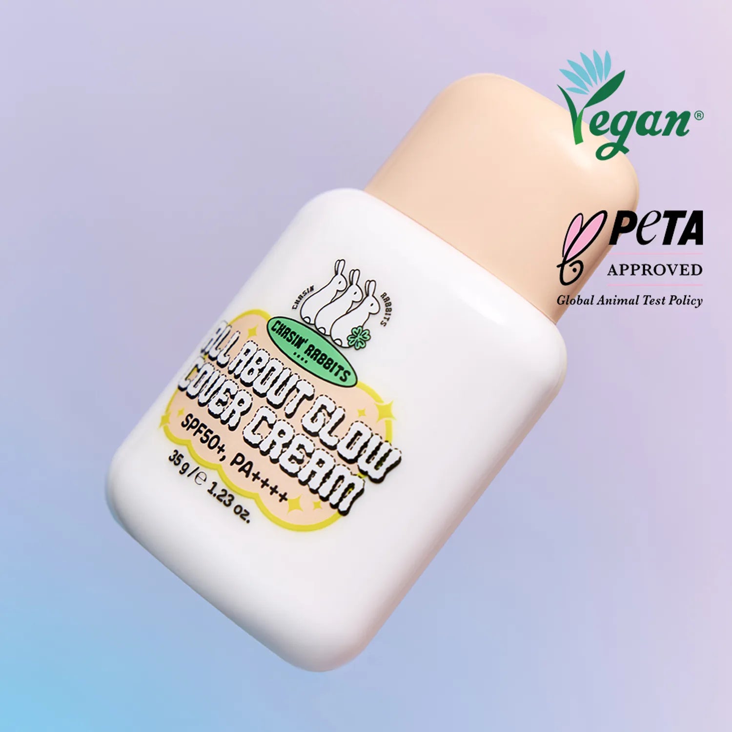 CHASIN&rsquo; RABBITS All About Glow Cover Cream 35g Set (+Jumbo Puff)