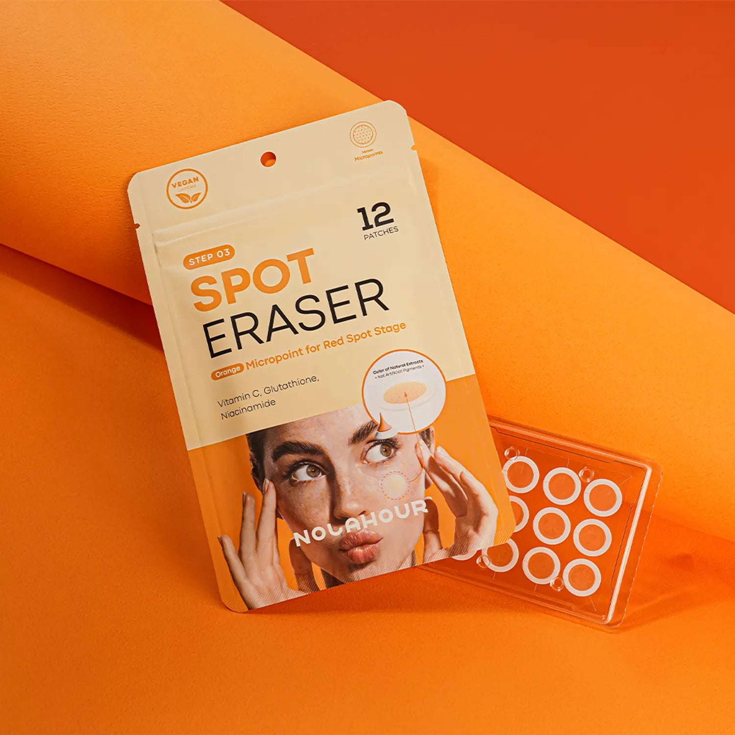 NOLAHOUR Vegan Spot Eraser Patch Step 3 Orange