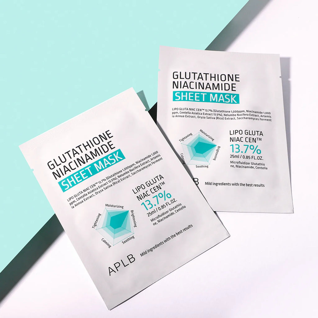 APLB Glutathioine Niacinamide Sheet Mask 25ml 10ea