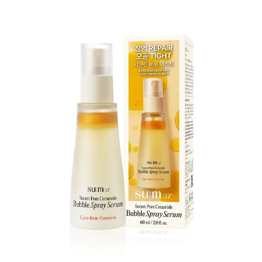 SUM37 Secret Pore Ceramide Bubble Spray Serum 60ml+60ml Set