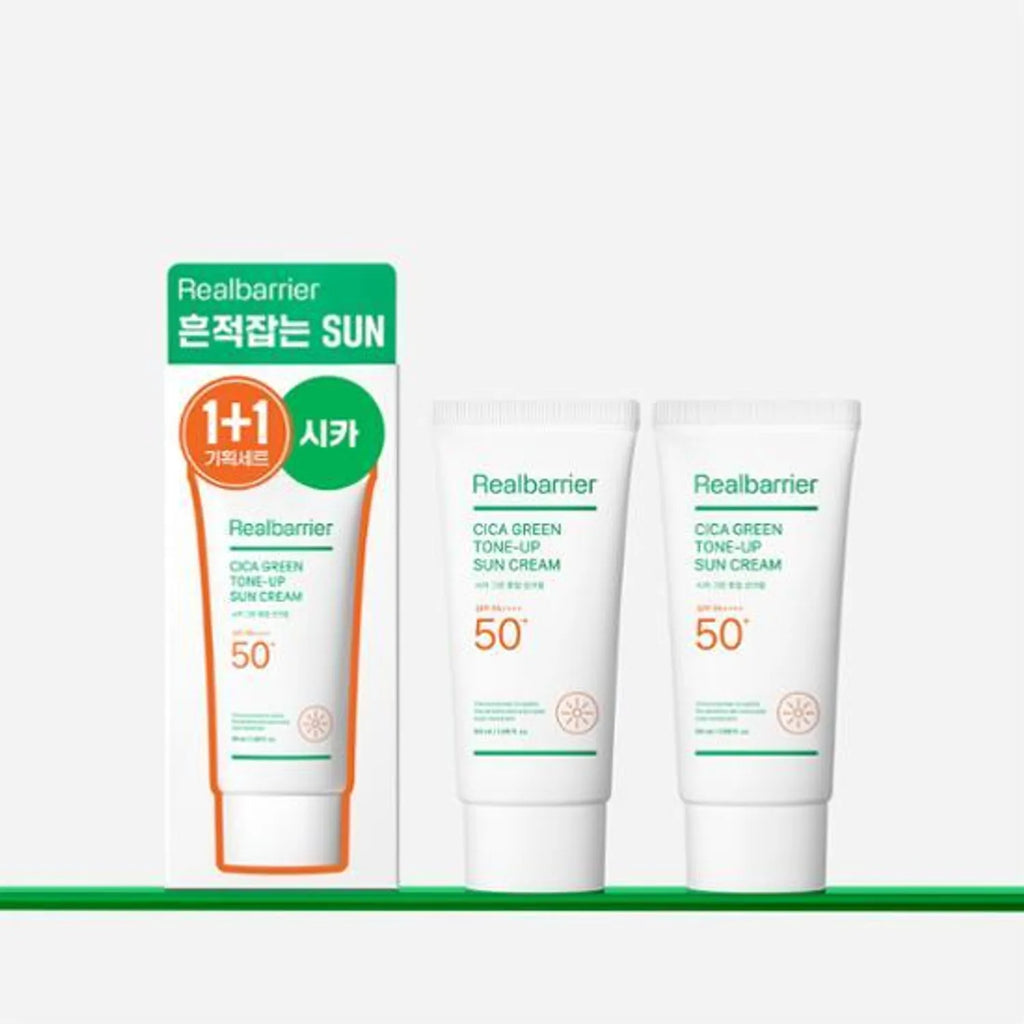 Real Barrier Cica Green Tone-Up Sun Cream 50mL 1+1 Special Set