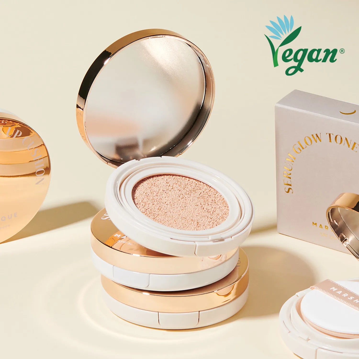 MARSHIQUE Serum Glow Tone Up Cushion 12g