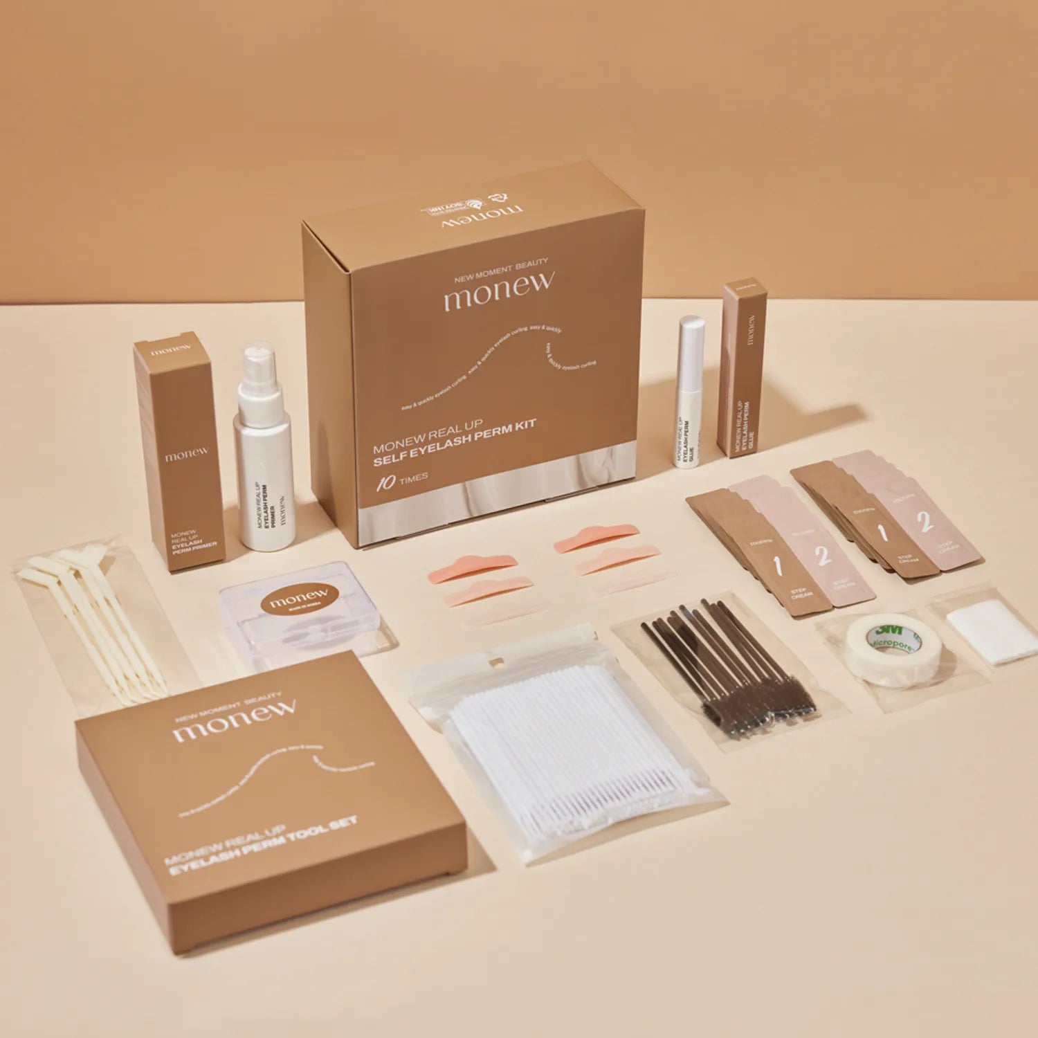 monew Real Up Self Eyelash Perm Kit 10-Use Set