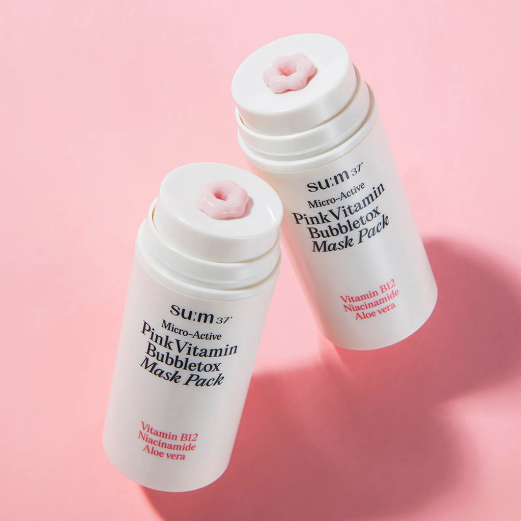 SUM37 Micro-Active Pink Vitamin Bubbletox Mask Pack 100ml