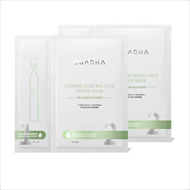 QuadHA Acne-Fighting Single-Use Facial Mask (Boxed)