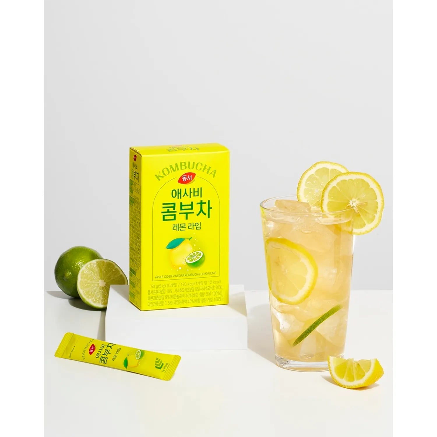 Dongsuh Apple Cider Vinegar Kombucha Lemon Lime 50g (10 Sticks)