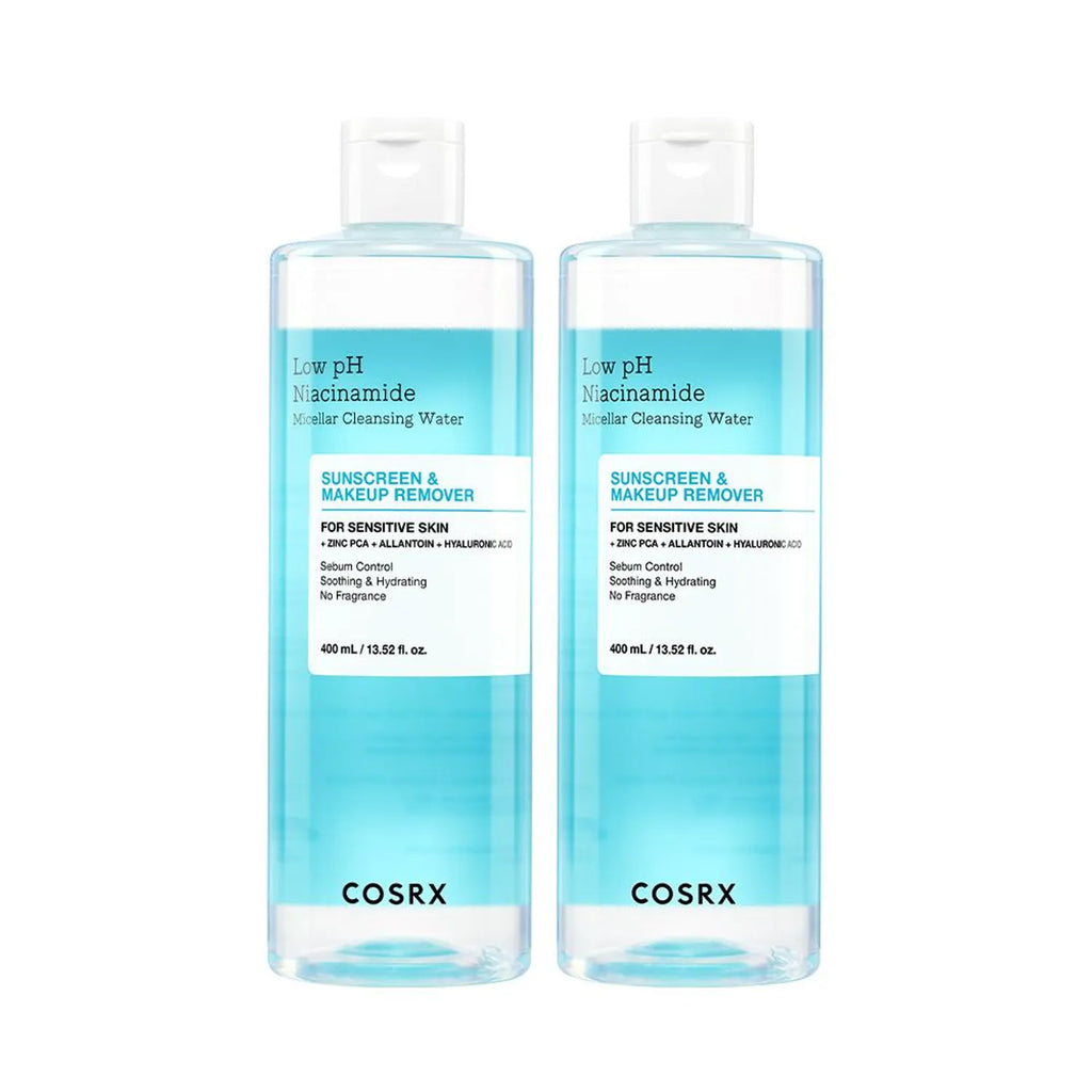COSRX Low pH Niacinamide Micellar Cleansing Water 400ml 2ea Set