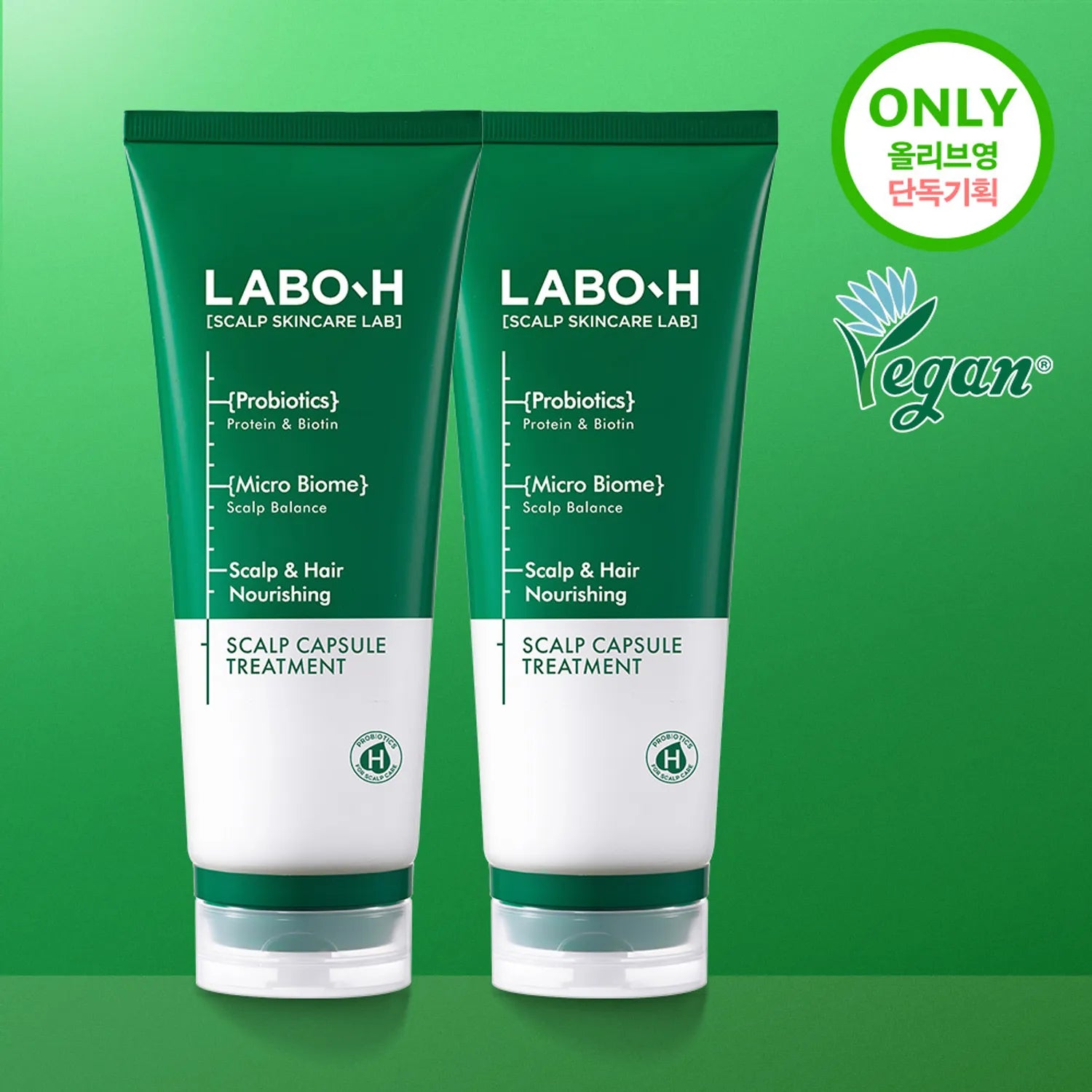 LABO-H Scalp & Hair Nourishing Scalp Capsule Treatment 200mL Double Set