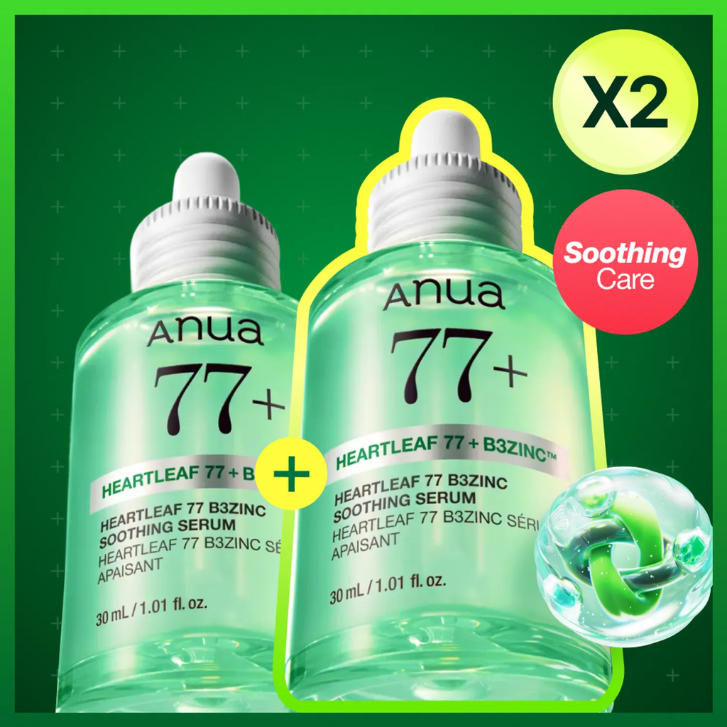 Anua Heartleaf 77 B3Zinc Soothing Serum 30ml Double Pack