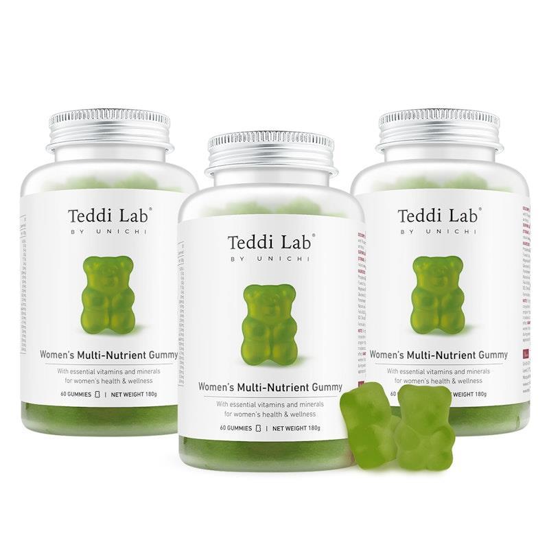Unichi Teddy Lab Women's Multi-Nutrient Gummies, 60 tablets
