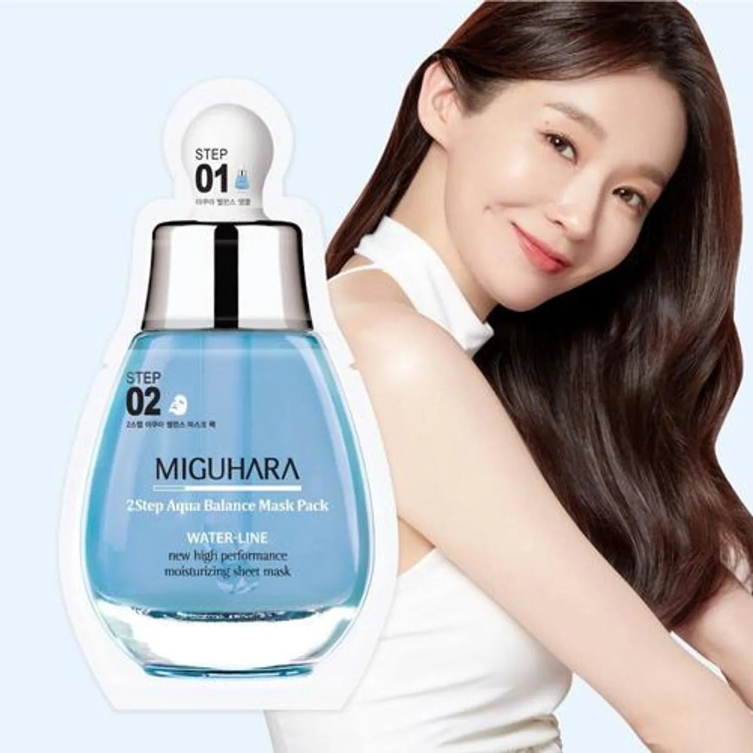 Miguhara 2 Step Aqua Balance Mask Sheet Pack 1 Sheet
