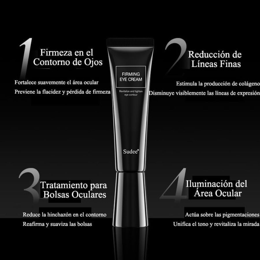 Sudee Firming Eye Cream For Wrinkle & Dark Circle Appearance Eye Cream For Puffiness And Bags Under Eyes Peptide Complex Hydrating Brightening Clinically Tested Korean Skincare (30ml)