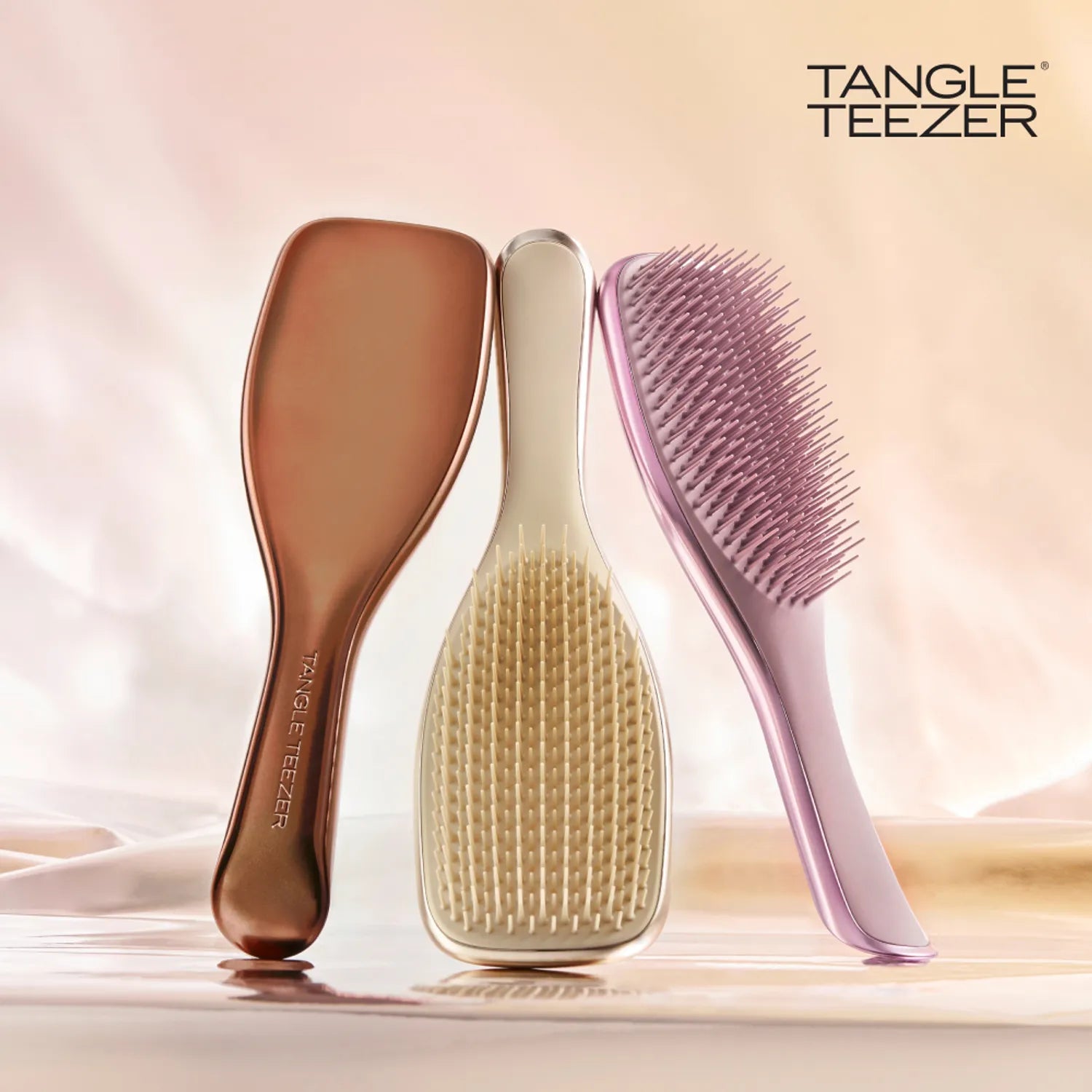 Tangle Teezer Wet Detangler Chrome Mauve Copper