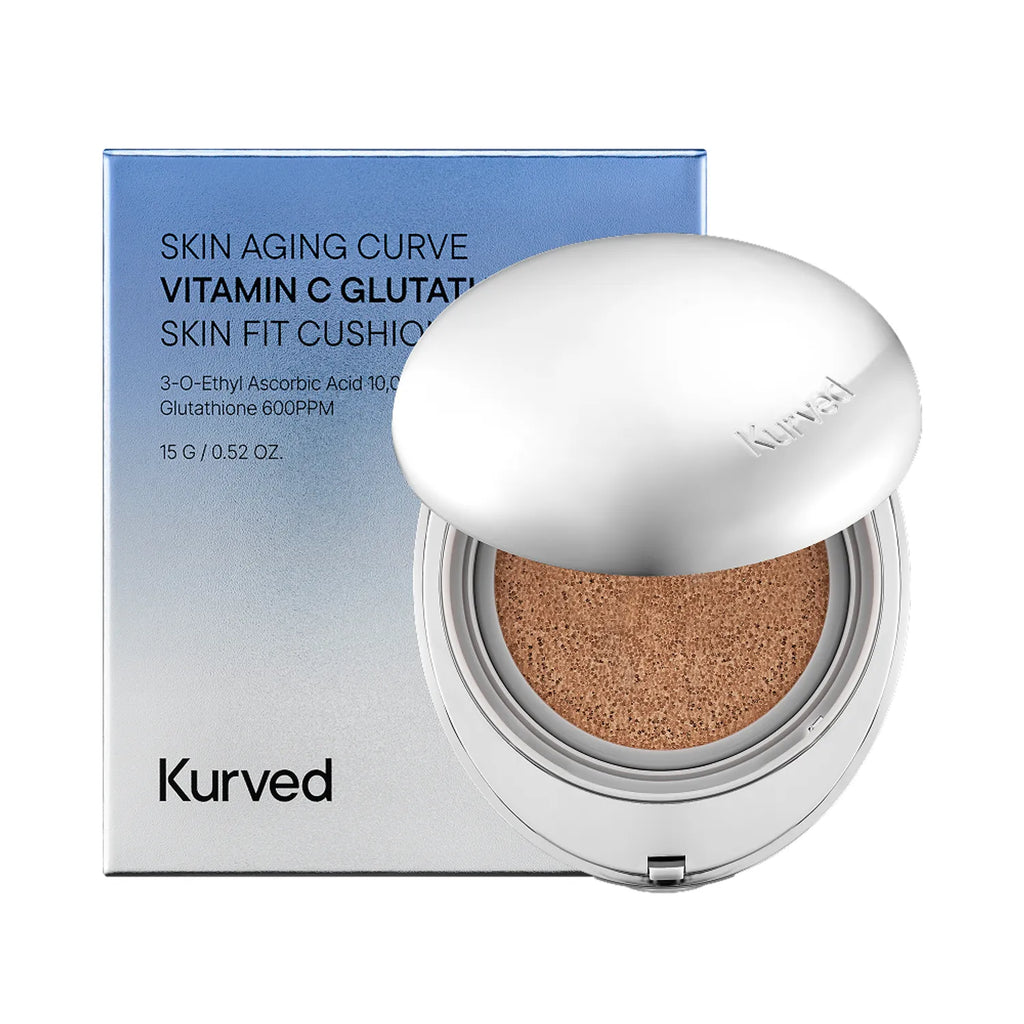 Kurved Skin Aging Curve Vitamin C Glutathione Skin Fit Cushion (5 Shades)