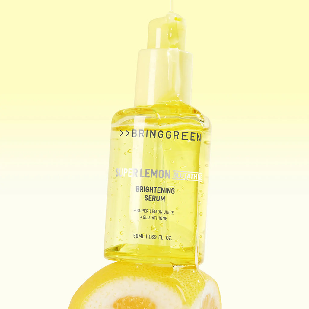 BRINGGREEN Super Lemon Glutathione Brightening Serum 50ml Set (+Night Activator 7 Sticks)