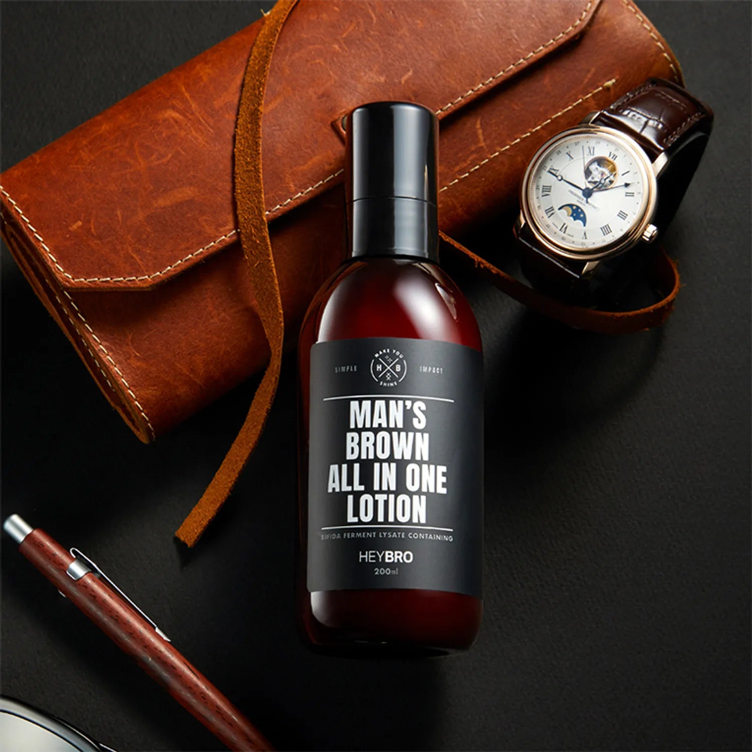 HEYBRO Man's Brown All In One Lotion 200ml