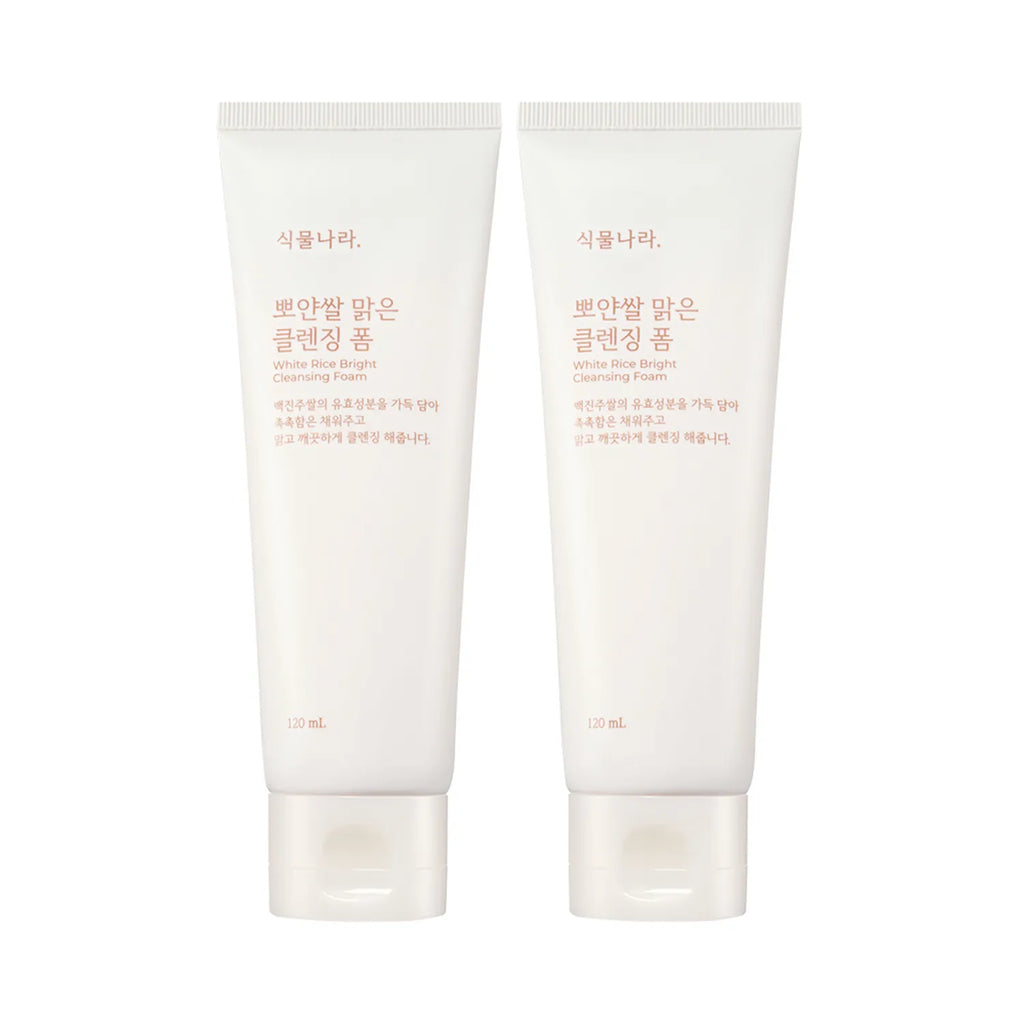 Shingmulnara White Rice Bright Cleansing Foam 120ml 1+1 Set