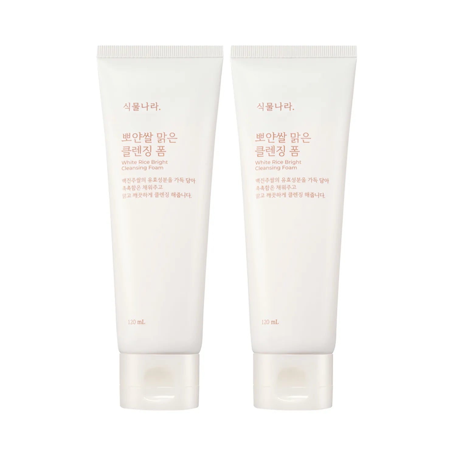 Shingmulnara White Rice Bright Cleansing Foam 120ml 1+1 Set