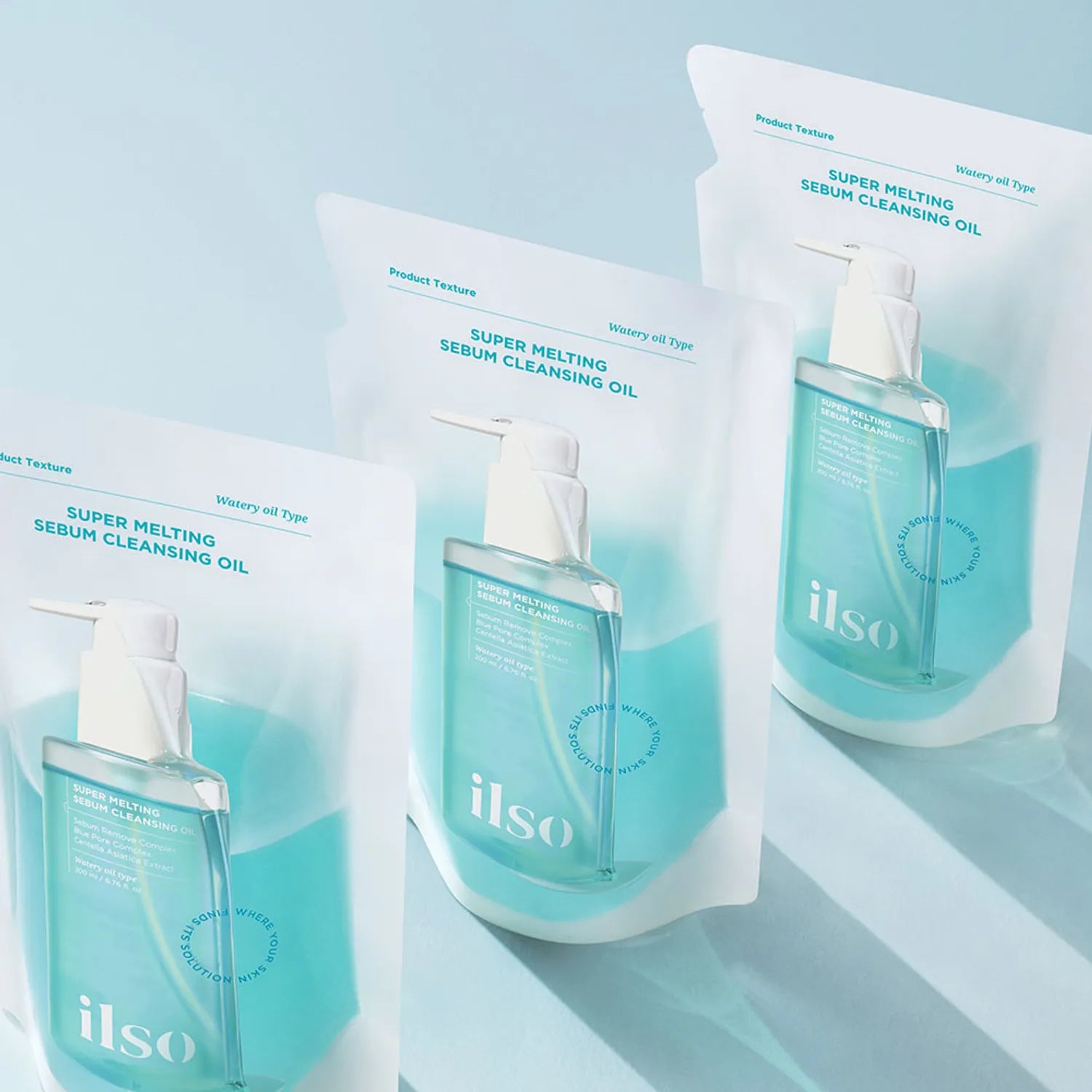 ilso Super Melting Sebum Cleansing Oil 200ml Set (+Refill 200ml)
