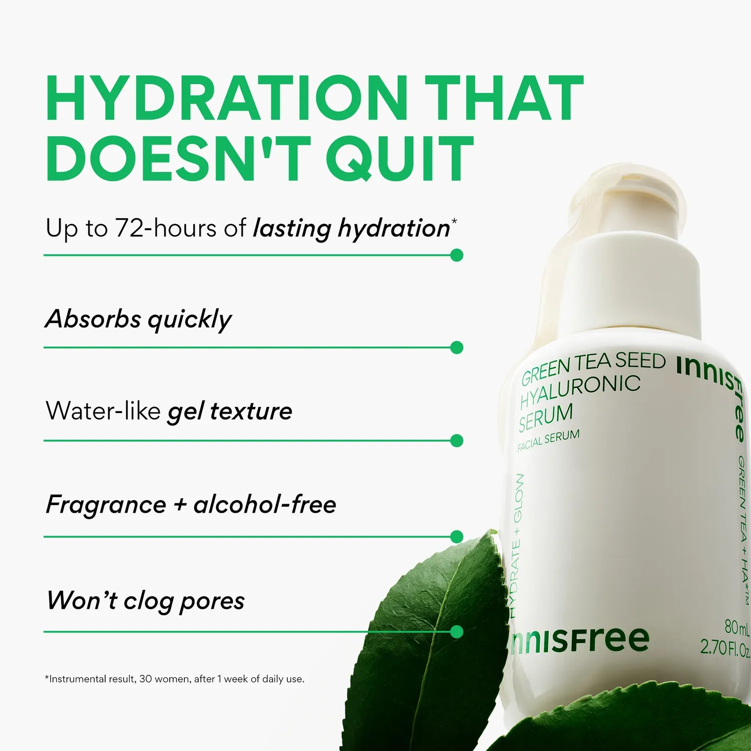 INNISFREE Green Tea Seed Hyaluronic Serum 80mL