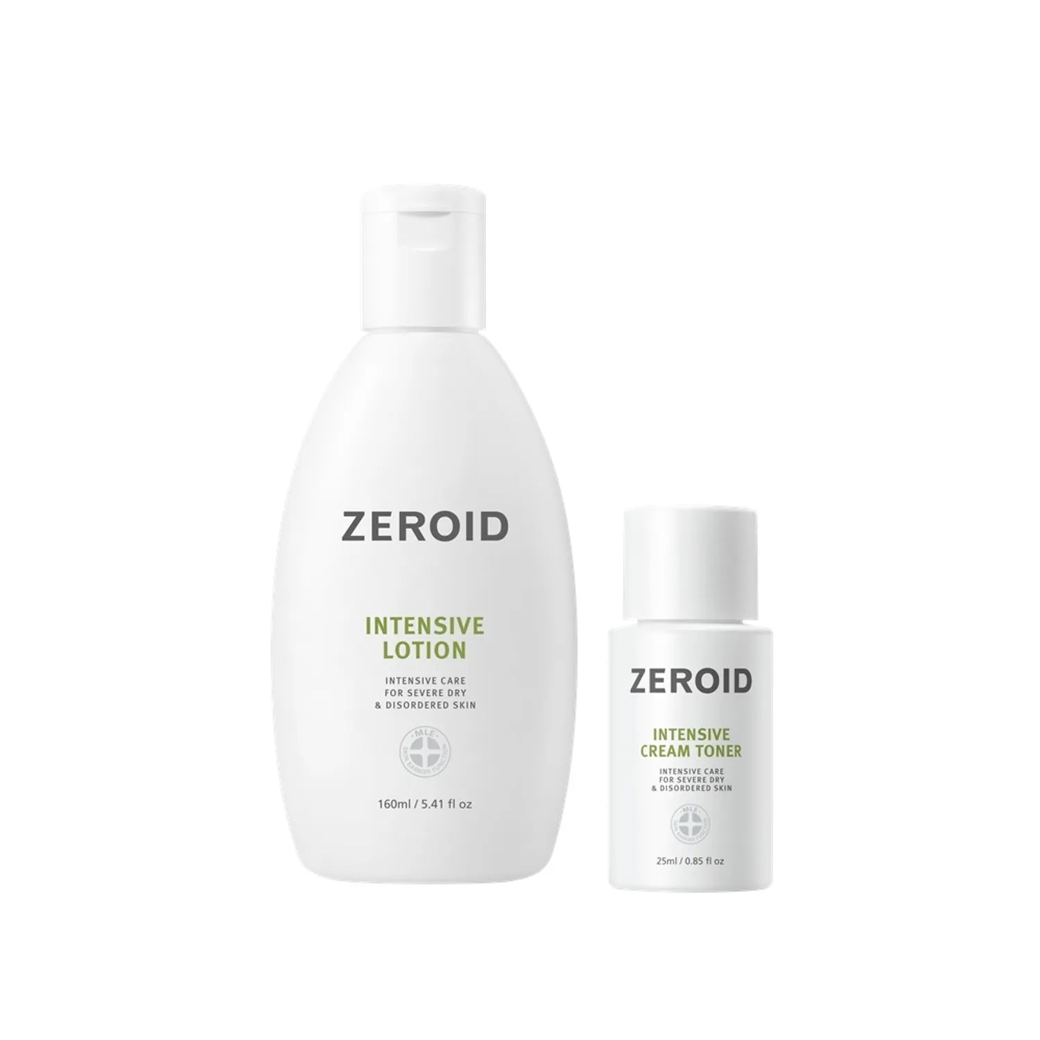 ZEROID Intensive Lotion 160ml Set (+Cream Toner 25ml)