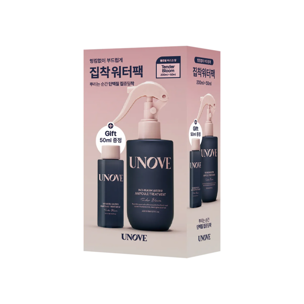 UNOVE No Wash Water Ampoule Treatment 200mL+50mL Special Set