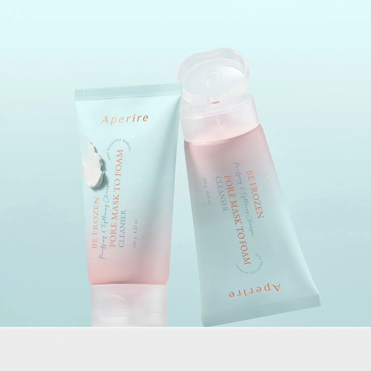 Aperire Be Frozen Pore Mask To Foam Cleanser 120g