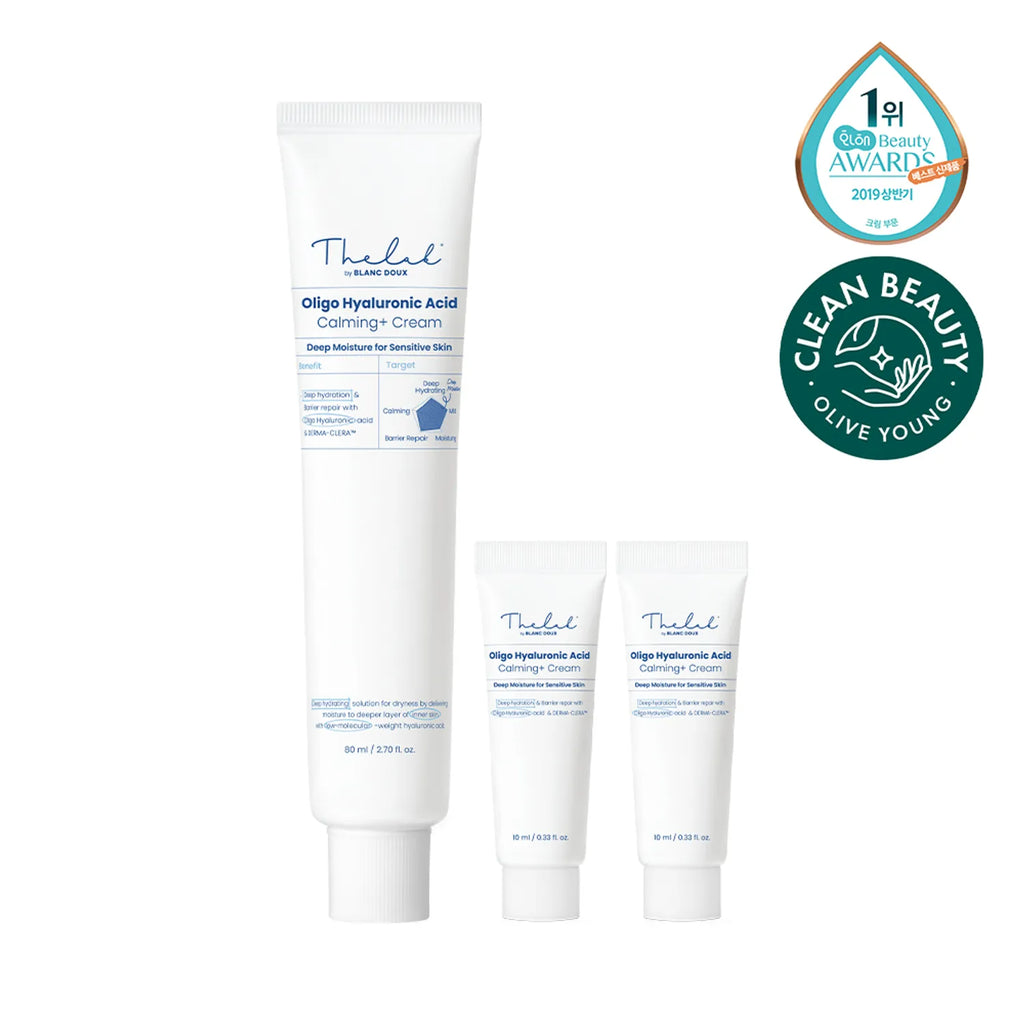 THE LAB by blanc doux Oligo Hyaluronic Acid Calming+ Cream 80ml Special Set